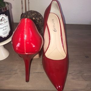 Boutique 9 Red Patent Leather Heels